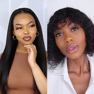 HC COMBO 3 - Brazilian Lace Front Wig 16" & Zoe Water Wave Fringe