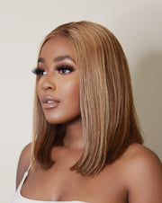 Peruvian T-part Wig Straight - Bridget - 12" T2/4/8