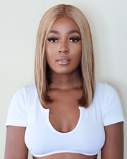 Peruvian T-part Wig Straight - Bridget - 12" T2/4/8