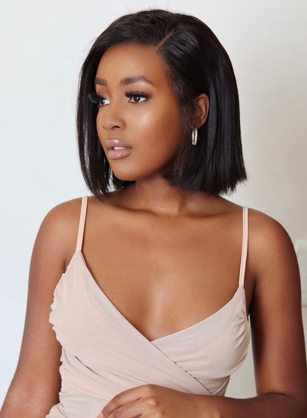 Brazilian Straight Fringe Bob 8" & Tara J Combo